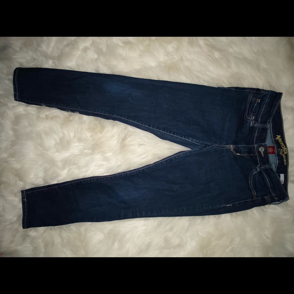 Dark blue jeans